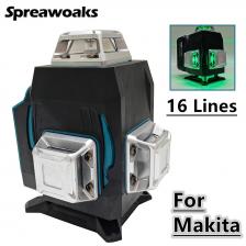 Лазерный уровень 4D 16 линий Makita 18В Лазерный уровень 4D 16 линий Makita 18В