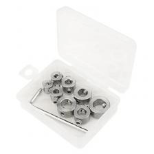 Инструменты ограничитель глубины набор сверл из нержавеющей стали с шестигранным ключом аксессуары локатор кольцо позиционер термостойкость Инструменты ограничитель глубины набор сверл из нержавеющей стали с шестигранным ключом аксессуары локатор кольцо позиционер термостойкость