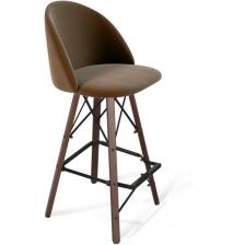 Стул барный Sheffilton SHT-ST35/S80 кофейный ликер/темный орех/черный Стул барный Sheffilton SHT-ST35/S80 кофейный ликер/темный орех/черный