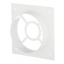 Накладка для круглых воздуховодов торцевая Era с фланцем d125 мм пластиковая 160х160 мм Накладка для круглых воздуховодов торцевая Era с фланцем d125 мм пластиковая 160х160 мм