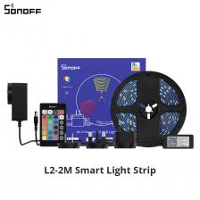 Умная Светодиодная лента SONOFF L2 RGB, совместимая с Bluetooth, пульт дистанционного управления, расписание времени, умная сцена через eWeLink Alexa Google Home Умная Светодиодная лента SONOFF L2 RGB, совместимая с Bluetooth, пульт дистанционного управления, расписание времени, умная сцена через eWeLink Alexa Google Home