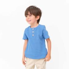 Футболка детская KAFTAN "Basic line", р.34 (122-128 см), синий Футболка детская KAFTAN "Basic line", р.34 (122-128 см), синий