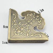 4 шт., винтажные угловые защитные накладки из латуни COTOM 4 шт., винтажные угловые защитные накладки из латуни COTOM