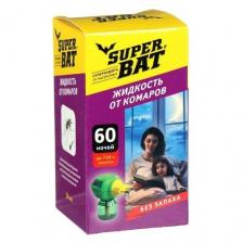 Дополнительный флакон-жидкость от комаров "SuperBAT", 60 ночей, флакон, 45 мл Дополнительный флакон-жидкость от комаров "SuperBAT", 60 ночей, флакон, 45 мл