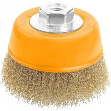 Щетка для УШМ "чашка" Industrial 100 мм, М14, витая проволока 0.3 мм TOLSEN 77602 Щетка для УШМ "чашка" Industrial 100 мм, М14, витая проволока 0.3 мм TOLSEN 77602