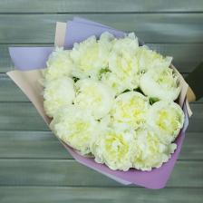 Букет живых цветов БУКЕТ МАРКЕТ ДАРИТЕ С УДОВОЛЬСТВИЕМ Букет из 15 белых пионов Букет живых цветов БУКЕТ МАРКЕТ ДАРИТЕ С УДОВОЛЬСТВИЕМ Букет из 15 белых пионов