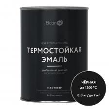Эмаль термостойкая Elcon Max Therm 1200 градусов черная 0,8 кг Эмаль термостойкая Elcon Max Therm 1200 градусов черная 0,8 кг