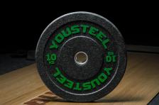 Диски для штанги YouSteel HI-TEMP 10кг с цветными вкраплениями Диски для штанги YouSteel HI-TEMP 10кг с цветными вкраплениями