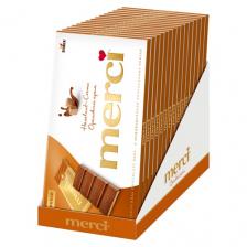 Молочный шоколад Merci с ореховым кремом, 112 гр, 15 шт Молочный шоколад Merci с ореховым кремом, 112 гр, 15 шт