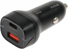 Автомобильное зар./устр. Wiiix UCC-7-2-08 3A+2A (PD+QC) USB-C/USB-A универсальное черный Автомобильное зар./устр. Wiiix UCC-7-2-08 3A+2A (PD+QC) USB-C/USB-A универсальное черный