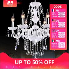 Винтажные элегантные потолочные светильники, хрустальный блеск, люстра для гостиной, обеденного стола, светодиодная подвесная люстра, бытовая техника Винтажные элегантные потолочные светильники, хрустальный блеск, люстра для гостиной, обеденного стола, светодиодная подвесная люстра, бытовая техника