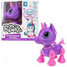 Интерактивная игрушка 1 Toy Robo Pets ''Робо-единорог'' фиолетовый, со световыми и эффектами движения Т18762 Интерактивная игрушка 1 Toy Robo Pets ''Робо-единорог'' фиолетовый, со световыми и эффектами движения Т18762