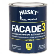краска в/д фасадная HUSKY FACADE 3 силикон-акриловая 0,9л база А, арт.32229 краска в/д фасадная HUSKY FACADE 3 силикон-акриловая 0,9л база А, арт.32229