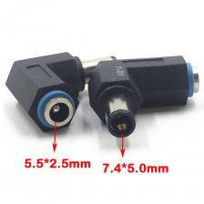 90-градусный разъем постоянного тока 5,5 x 2,5 мм «мама» на 7,4 x 5,0 мм «папа» Адаптер питания постоянного тока для ноутбука 5,5*2,5 «мама-папа» 7,4*0,6 Штекер 90-градусный разъем постоянного тока 5,5 x 2,5 мм «мама» на 7,4 x 5,0 мм «папа» Адаптер питания постоянного тока для ноутбука 5,5*2,5 «мама-папа» 7,4*0,6 Штекер