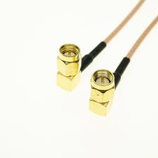 Прямой Угловой разъем SMA типа «папа» к разъему SMA «папа», Радиочастотный кабель с отрезом, 6 дюймов, джемпер RG316, 10 см, 15 см, 50 см Прямой Угловой разъем SMA типа «папа» к разъему SMA «папа», Радиочастотный кабель с отрезом, 6 дюймов, джемпер RG316, 10 см, 15 см, 50 см