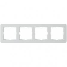 Рамка для розеток и выключателей Schneider Electric W59 Deco 4 поста, цвет белый Рамка для розеток и выключателей Schneider Electric W59 Deco 4 поста, цвет белый