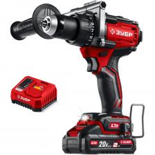 ЗУБР 20 В, 165 Н·м, 1 АКБ LMS (2 А·ч), бесщеточная дрель-шуруповерт ДБ-165-21 - бесщеточная дрель-шуруповерт ЗУБР системы LMS с максимальным крутящим моментом 165 Нм предназначена для работы с самым крупным крепежом (саморезы до 12 мм диаметром) и сверления отверстий до 40 мм в дереве. Встроенная защита от обратного удара предотвращает повреждение кисти при резкой блокировке вала. Комплектация с аккумулятором позволяет начать работу сразу после покупки.Применяется для сверления отверстий в различных материалах (при установке соответствующих сверл), закручивания/откручивания резьбовых соединений (при установке соответствующих бит),перемешивания ЛКМ (при установке соответствующих насадок). ЗУБР 20 В, 165 Н·м, 1 АКБ LMS (2 А·ч), бесщеточная дрель-шуруповерт ДБ-165-21 - бесщеточная дрель-шуруповерт ЗУБР системы LMS с максимальным крутящим моментом 165 Нм предназначена для работы с самым крупным крепежом (саморезы до 12 мм диаметром) и сверления отверстий до 40 мм в дереве. Встроенная защита от обратного удара предотвращает повреждение кисти при резкой блокировке вала. Комплектация с аккумулятором позволяет начать работу сразу после покупки.Применяется для сверления отверстий в различных материалах (при установке соответствующих сверл), закручивания/откручивания резьбовых соединений (при установке соответствующих бит),перемешивания ЛКМ (при установке соответствующих насадок).