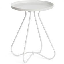 Столик журнальный GLAND Tetchair (Белый) (круглая столешница, X-образная опора) Столик журнальный GLAND Tetchair (Белый) (круглая столешница, X-образная опора)