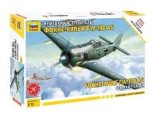 Сборная модель ZVEZDA Немецкий истребитель Фокке-Вульф FW-190A4 (сборка без клея), 1/72 Сборная модель ZVEZDA Немецкий истребитель Фокке-Вульф FW-190A4 (сборка без клея), 1/72