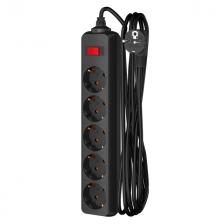 сетевой фильтр ФОТОН 3м 5 гнезд 10А с выключателем с/з черный сетевой фильтр ФОТОН 3м 5 гнезд 10А с выключателем с/з черный