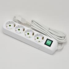 Удлинитель Lezard LETITIA с заземлением 4 входа 3 метра с выключателем 721-0403-402 Удлинитель Lezard LETITIA с заземлением 4 входа 3 метра с выключателем 721-0403-402