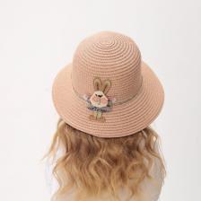 Шляпа для девочки MINAKU «Зайка», розовая, размер 52 Шляпа для девочки MINAKU «Зайка», розовая, размер 52