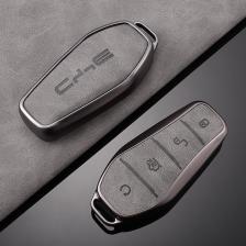 Чехол для автомобильного ключа, полностью сплав, брелок для ключей, подвеска для BYD Atto 3 Han EV Dolphin, прочный второй Song Pro Tang DmI QIn PLUS Yuan Чехол для автомобильного ключа, полностью сплав, брелок для ключей, подвеска для BYD Atto 3 Han EV Dolphin, прочный второй Song Pro Tang DmI QIn PLUS Yuan