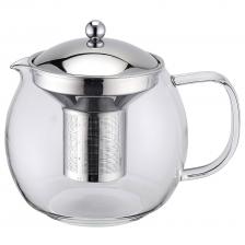 Чайник заварочный Weis с металлическим фильтром 1 л Чайник заварочный Weis с металлическим фильтром 1 л