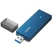 Адаптер двухдиапазонный Ugreen CM499 (90340) AX1800 Dual-Band Wireless Adapter Wi-Fi 6, синий Адаптер двухдиапазонный Ugreen CM499 (90340) AX1800 Dual-Band Wireless Adapter Wi-Fi 6, синий