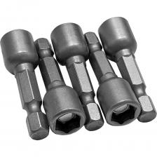 Набор бит с торцевыми головками 8x42 мм, 5 шт vertextools БТ-8-42 предназначен для совместной работы с шуруповертом, дрелью или отверткой с шестигранным посадочным отверстием для бит (1/4). Позволяет быстро и легко откручивать кровельные саморезы, болты, гайки и т.д. Набор бит с торцевыми головками 8x42 мм, 5 шт vertextools БТ-8-42 предназначен для совместной работы с шуруповертом, дрелью или отверткой с шестигранным посадочным отверстием для бит (1/4). Позволяет быстро и легко откручивать кровельные саморезы, болты, гайки и т.д.