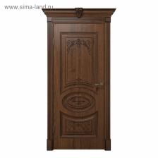 Дверное полотно «Вителия», 2000x700 мм, цвет дуб янтарный/патина чёрная Дверное полотно «Вителия», 2000x700 мм, цвет дуб янтарный/патина чёрная