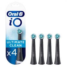 Насадки для зубной щетки Oral-B iO Ultimate Clean Black, черные, 4 шт., для электрических щеток iO Насадки для зубной щетки Oral-B iO Ultimate Clean Black, черные, 4 шт., для электрических щеток iO