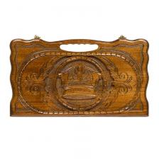 Нарды резные "Корона" с ручкой 50 Нарды резные "Корона" с ручкой 50