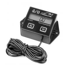 Тахометр с ЖК-дисплеем, цифровой счетчик моточасов для лодочного мотора, газонокосилки, мотоцикла, морская бензопила, питбайка Тахометр с ЖК-дисплеем, цифровой счетчик моточасов для лодочного мотора, газонокосилки, мотоцикла, морская бензопила, питбайка