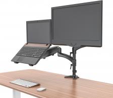 Кронштейны для мониторов Cactus CS-VM-LH08-BK черный 13"-27" макс.8кг настольный поворот и наклон Кронштейны для мониторов Cactus CS-VM-LH08-BK черный 13"-27" макс.8кг настольный поворот и наклон