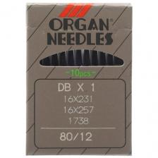 Набор игл для промышленных швейных машин Organ Needles №80, 10 штук, арт. DBx1 Набор игл для промышленных швейных машин Organ Needles №80, 10 штук, арт. DBx1