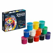 Краска по ткани, набор 12 цветов x 20 мл, морозостойкая, акриловая на водной основе, Calligrata Краска по ткани, набор 12 цветов x 20 мл, морозостойкая, акриловая на водной основе, Calligrata