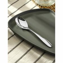 Ложка столовая из нержавеющей стали «Марио», длина 20 см, серебристая Ложка столовая из нержавеющей стали «Марио», длина 20 см, серебристая