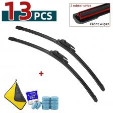 Двойные резиновые щетки стеклоочистителя автомобиля для BMW 5 серии 520i 523i 525i 528i 530i E60 E61 2003-2010 передние и задние дворники ветрового стекла Двойные резиновые щетки стеклоочистителя автомобиля для BMW 5 серии 520i 523i 525i 528i 530i E60 E61 2003-2010 передние и задние дворники ветрового стекла