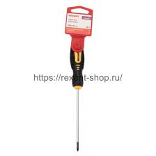 Rexant Отвертка крестовая PH 0х100 мм, двухкомпонентная рукоятка, 12-6402 1 шт Rexant Отвертка крестовая PH 0х100 мм, двухкомпонентная рукоятка, 12-6402 1 шт
