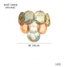 Подвесной светильник Lampara, розовый, стеклянный Подвесной светильник Lampara, розовый, стеклянный