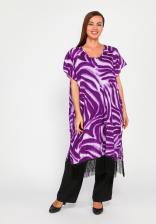 Туника с бахромой и принтом Туника с бахромой и принтом