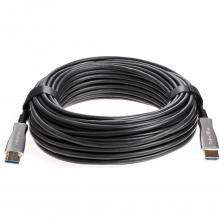 Активный оптический кабель HDMI 2.1 8K 60 Hz применяется для соединения: компьютеров, Blue-Ray и DVD плейеров, игровых консолей, видео и фото камер, с телевизорами, мониторами, видео проекторами. Предназначен для передачи аудио и видео сигнала: Full HD с разрешением 1920x1080 пикселей Ultra HD 4K с разрешением 3840x2160 пикселей Full 4K с разрешением 4096x2160 пикселей 5K с разрешением 5120х2880 пикселей 8К с разрешением 7680х4320 пикселей 10К с разрешением 103287760 пикселей Максимальная пропускная способность канала до 48 Гбит/сек . Контент стандарта 8К передается по кабелю HDMI без сжатия, для видеоизображения стандарта 10К применяется сжатие DSC 1.2 (Display Stream Compression). Полностью поддерживает режимы 3D, HDSP 2.2 , VVR, QMS, ALLM, QFT, HDR , eARC. Использование оптики позволяет передавать HDMI сигнал без потери качества на большие расстояния, чем при использовании медного кабеля. Преобразователи сигнала из меди в оптику находятся внутри разъемов. Дополнительного питания не требуется Активный оптический кабель HDMI 2.1 8K 60 Hz применяется для соединения: компьютеров, Blue-Ray и DVD плейеров, игровых консолей, видео и фото камер, с телевизорами, мониторами, видео проекторами. Предназначен для передачи аудио и видео сигнала: Full HD с разрешением 1920x1080 пикселей Ultra HD 4K с разрешением 3840x2160 пикселей Full 4K с разрешением 4096x2160 пикселей 5K с разрешением 5120х2880 пикселей 8К с разрешением 7680х4320 пикселей 10К с разрешением 103287760 пикселей Максимальная пропускная способность канала до 48 Гбит/сек . Контент стандарта 8К передается по кабелю HDMI без сжатия, для видеоизображения стандарта 10К применяется сжатие DSC 1.2 (Display Stream Compression). Полностью поддерживает режимы 3D, HDSP 2.2 , VVR, QMS, ALLM, QFT, HDR , eARC. Использование оптики позволяет передавать HDMI сигнал без потери качества на большие расстояния, чем при использовании медного кабеля. Преобразователи сигнала из меди в оптику находятся внутри разъемов. Дополнительного питания не требуется