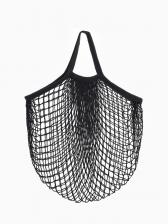 Сумка - авоська плетёная, ручка 12 см, клетка 1.5 см, чёрная Сумка - авоська плетёная, ручка 12 см, клетка 1.5 см, чёрная