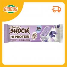 Батончик протеиновый FitnesShock Hi Protein черничный десерт Батончик протеиновый FitnesShock Hi Protein черничный десерт