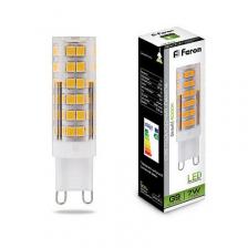 Feron Лампа светодиодная JCD9 7W 230V G9 6400К 600Lm 25768 Feron Лампа светодиодная JCD9 7W 230V G9 6400К 600Lm 25768