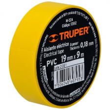 Изолента Truper акрил 9 м, ширина 19 мм, желтая M-22A 13512 Изолента Truper акрил 9 м, ширина 19 мм, желтая M-22A 13512