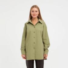 Рубашка женская MINAKU: Casual Collection, зелёная, размер 48 Рубашка женская MINAKU: Casual Collection, зелёная, размер 48