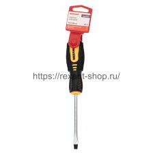 Rexant Отвертка шлицевая SL 6х100 мм, двухкомпонентная рукоятка, 12-6430 1 шт Rexant Отвертка шлицевая SL 6х100 мм, двухкомпонентная рукоятка, 12-6430 1 шт
