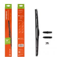 Гибридная щетка стеклоочистителя Щетка стеклоочистителя 410 мм, 16", гибридная, 3 адаптера Airline AWB-H-410 Гибридная щетка стеклоочистителя Щетка стеклоочистителя 410 мм, 16", гибридная, 3 адаптера Airline AWB-H-410